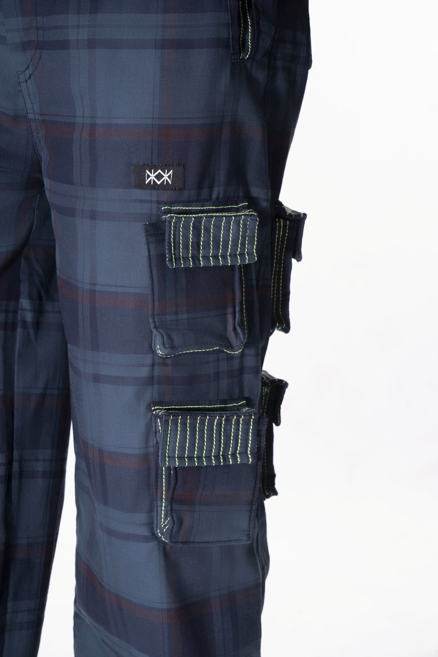 Chequered Cargo Pants