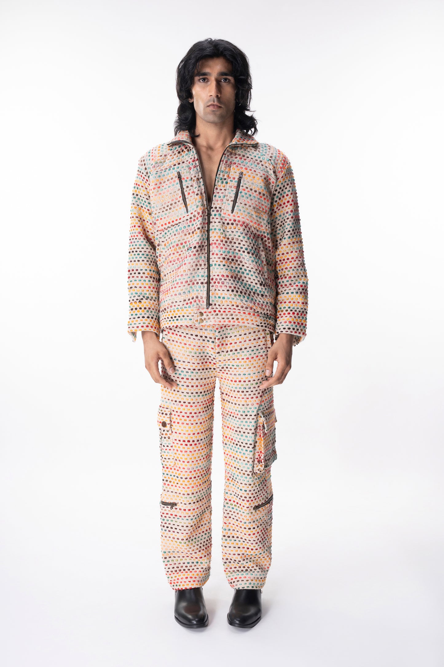 Multi Colour Cargo Pants