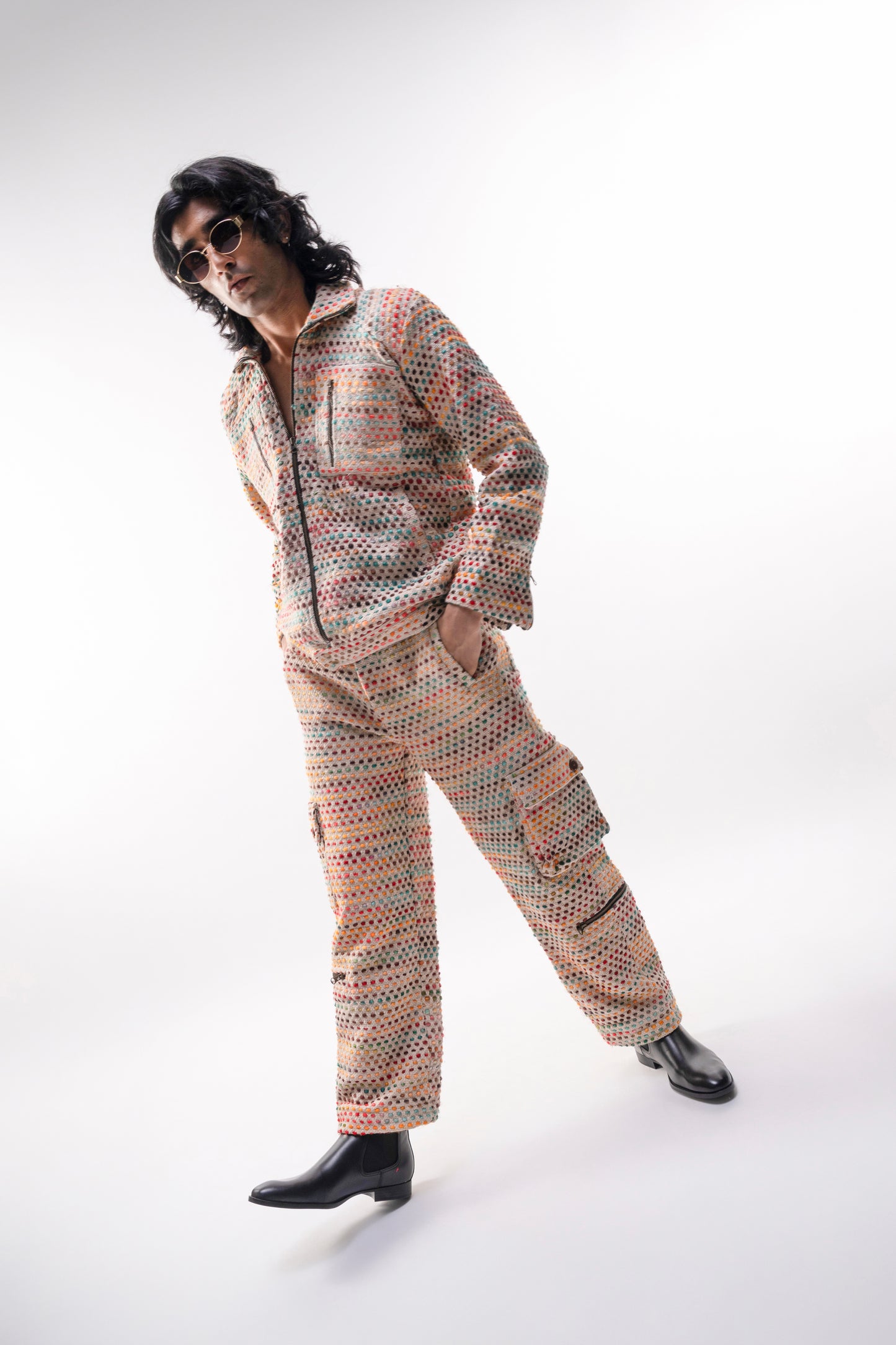 Multi Colour Cargo Pants