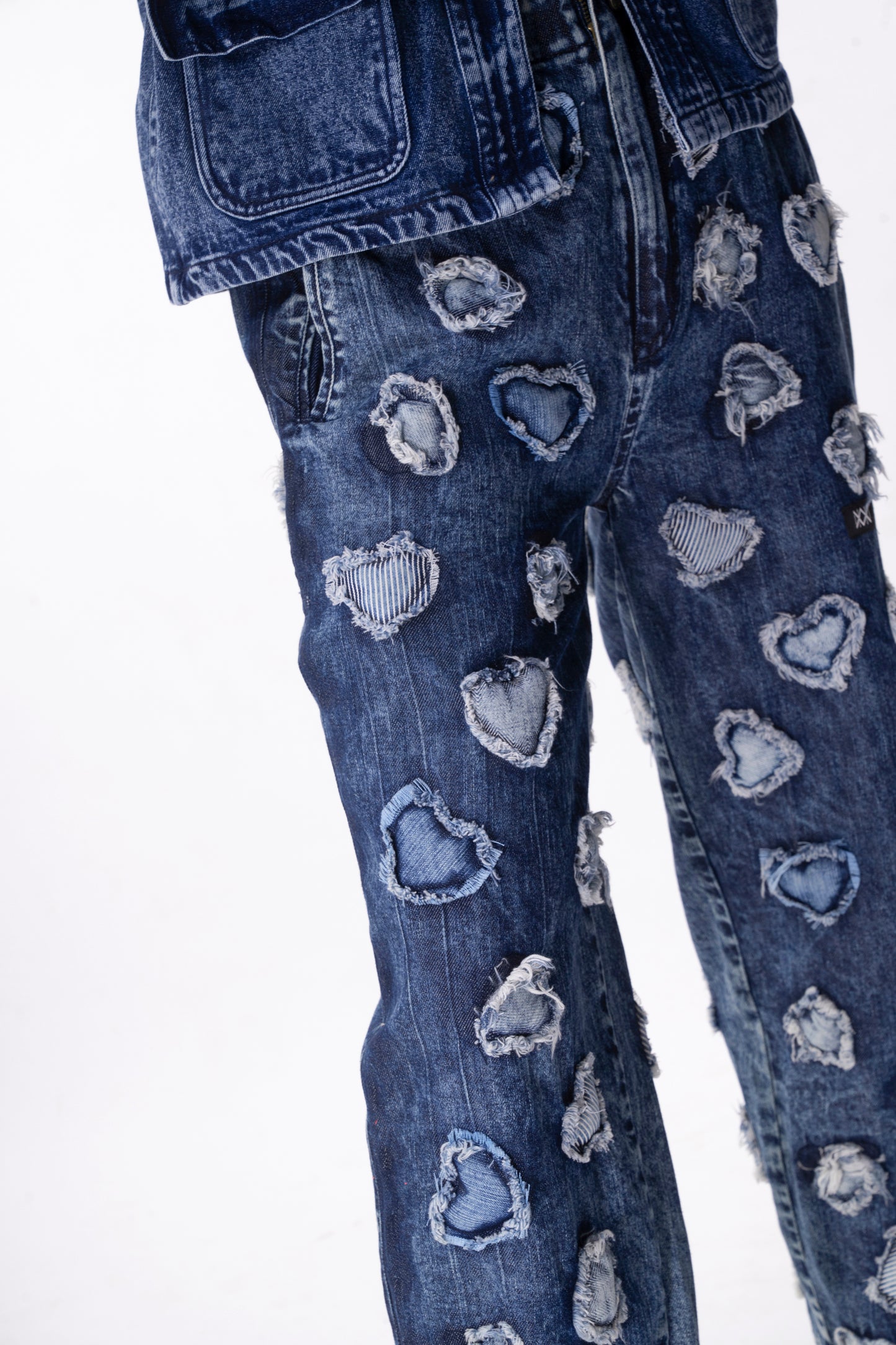 Denim Hearts Pants