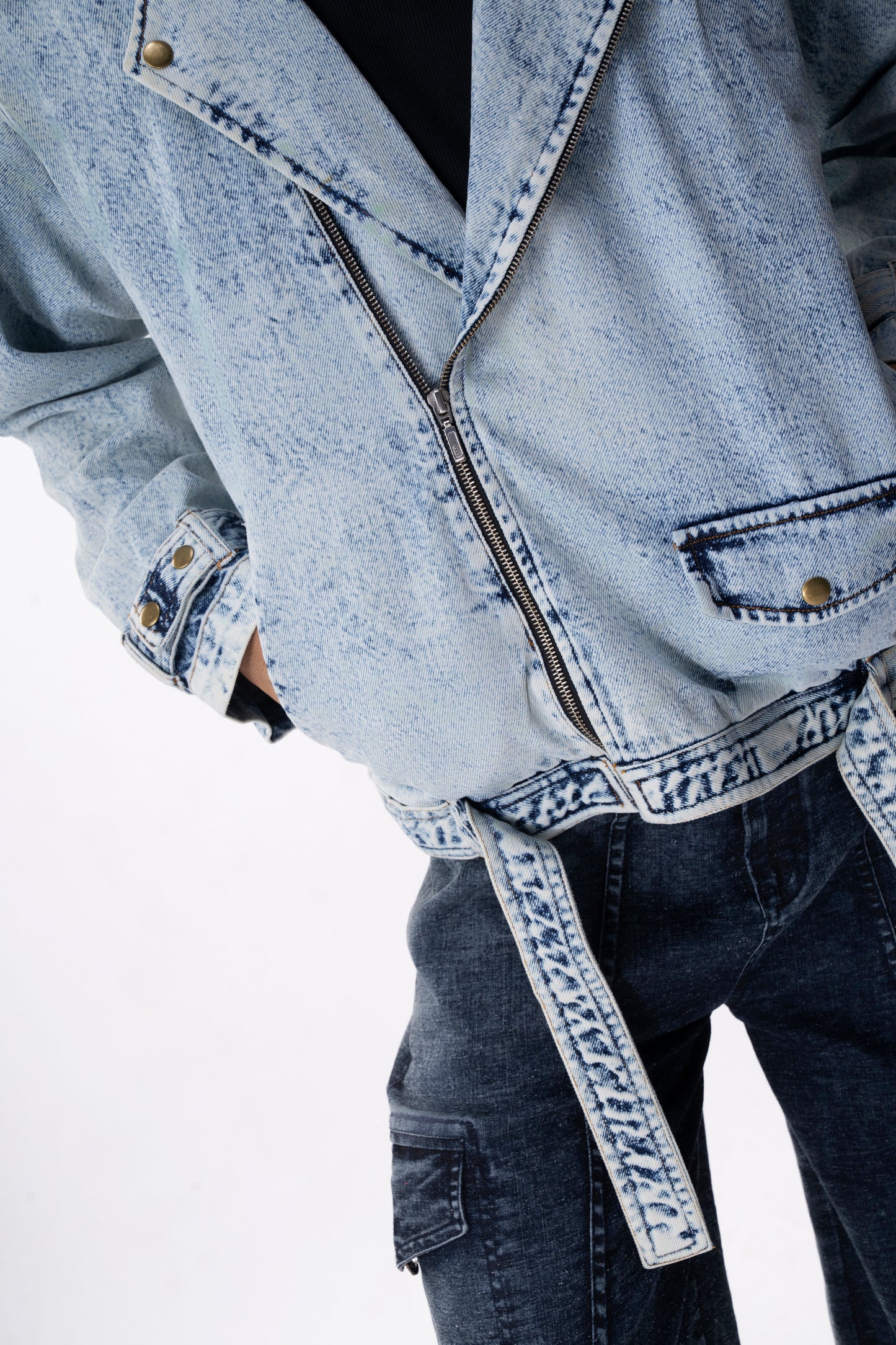Denim Biker Jacket