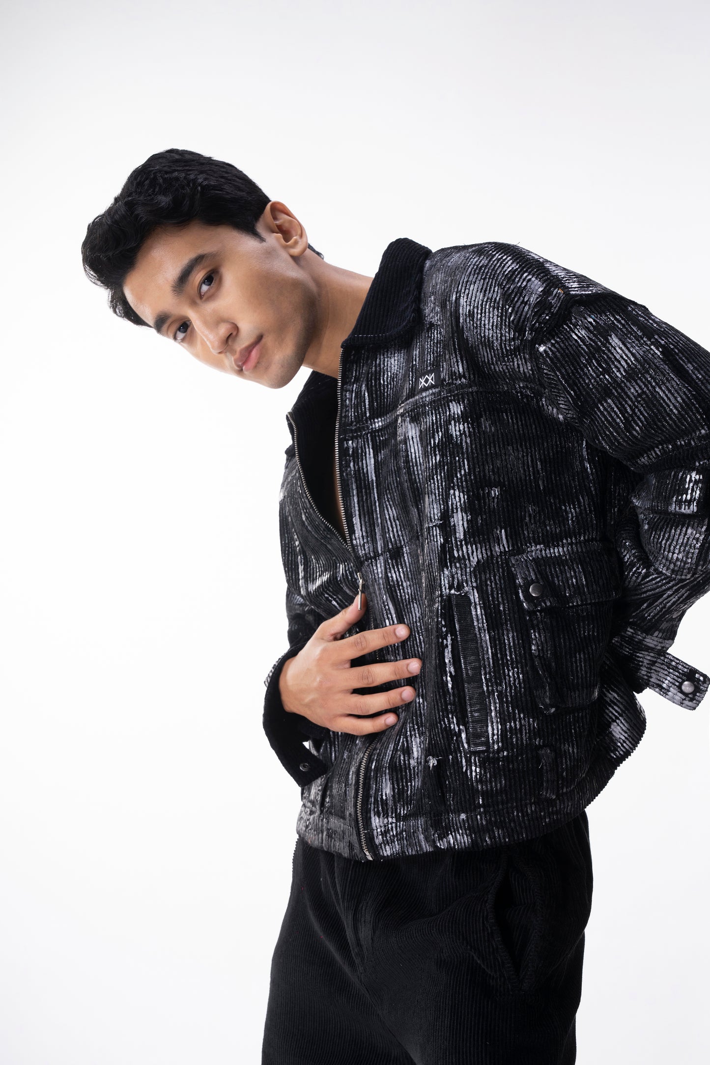 Metallic Bomber Jacket