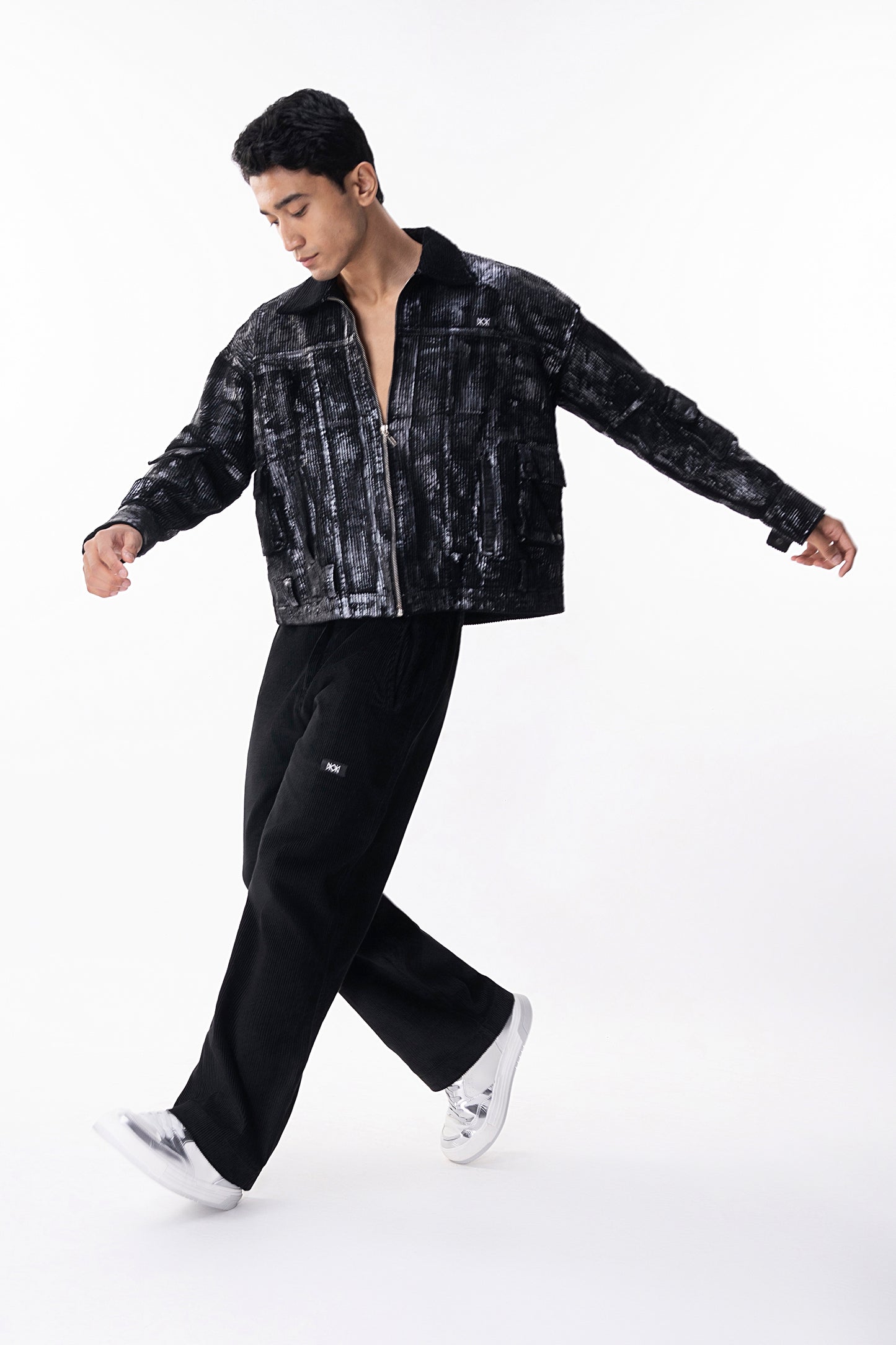 Metallic Bomber Jacket