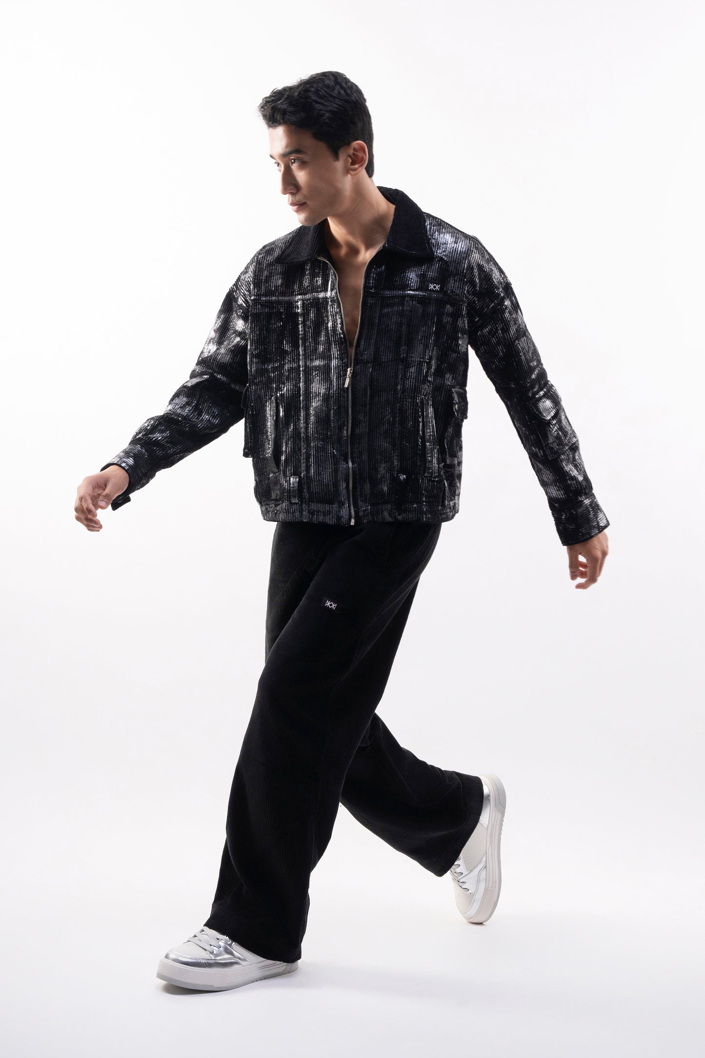 Metallic Bomber Jacket