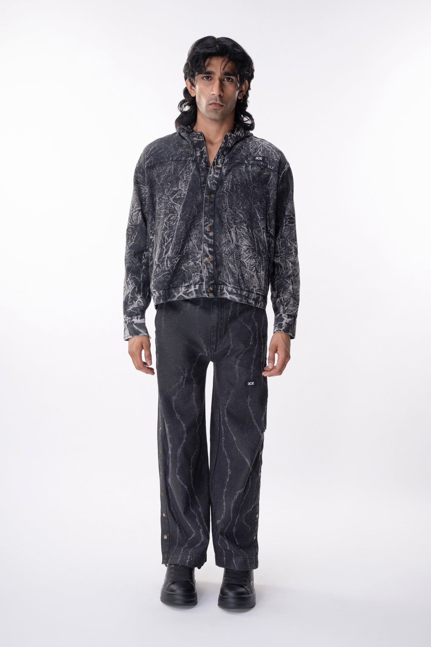 Crackle Denim Jacket