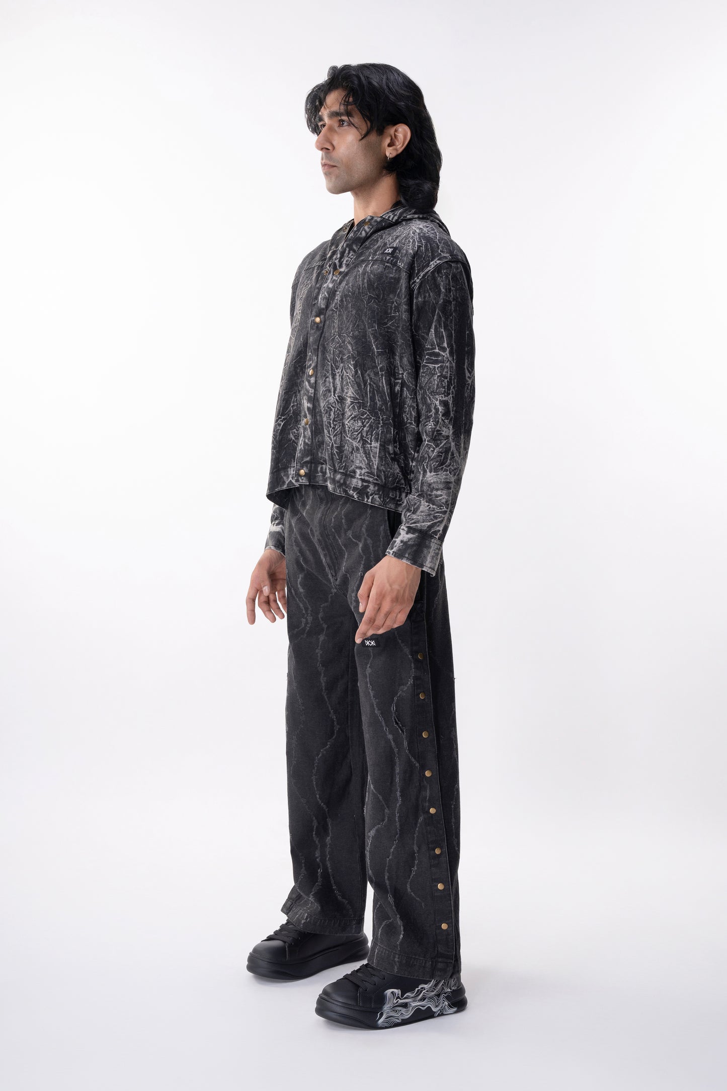 Crackle Denim Jacket