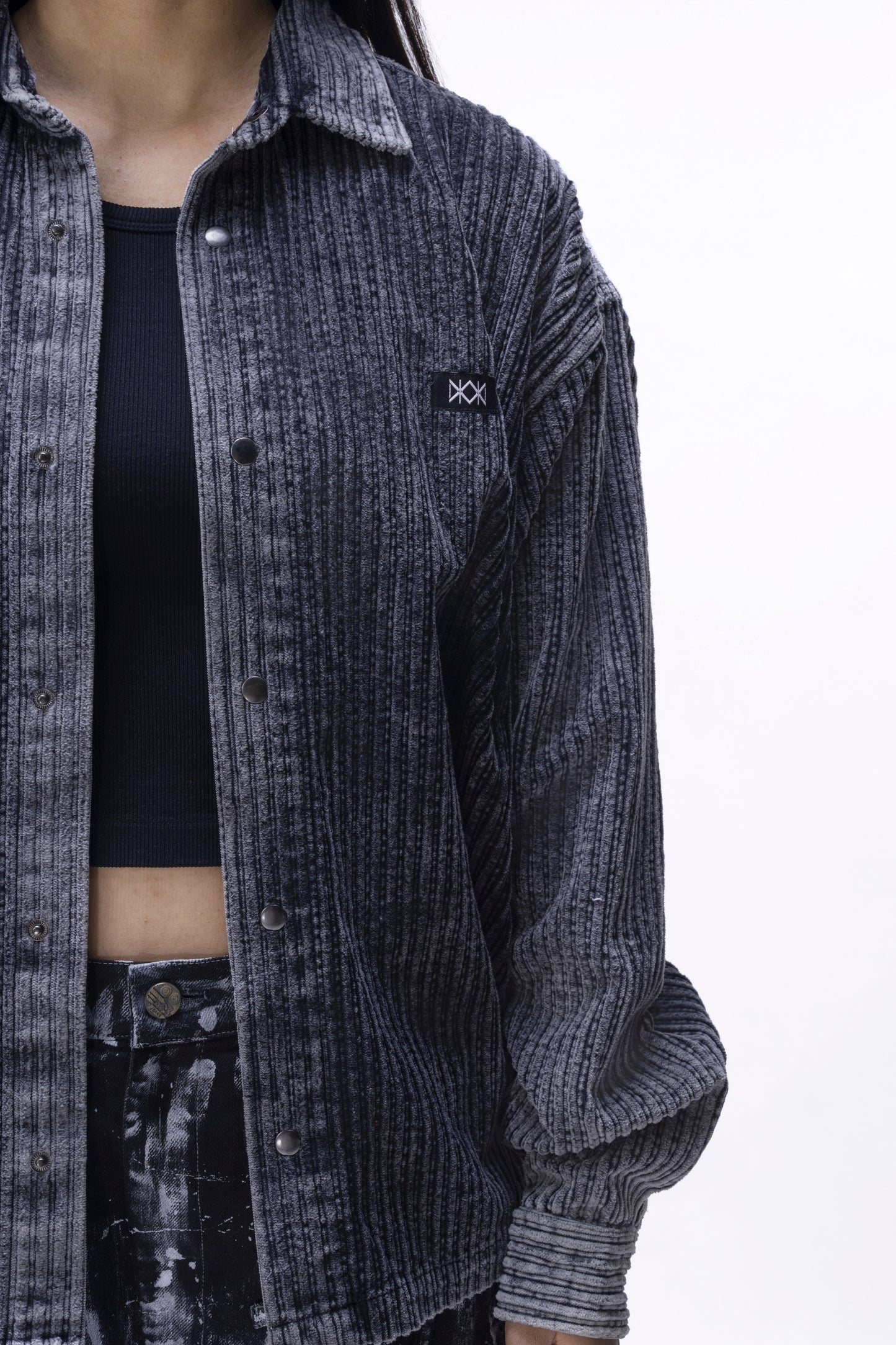 Metallic 3D Map Pants