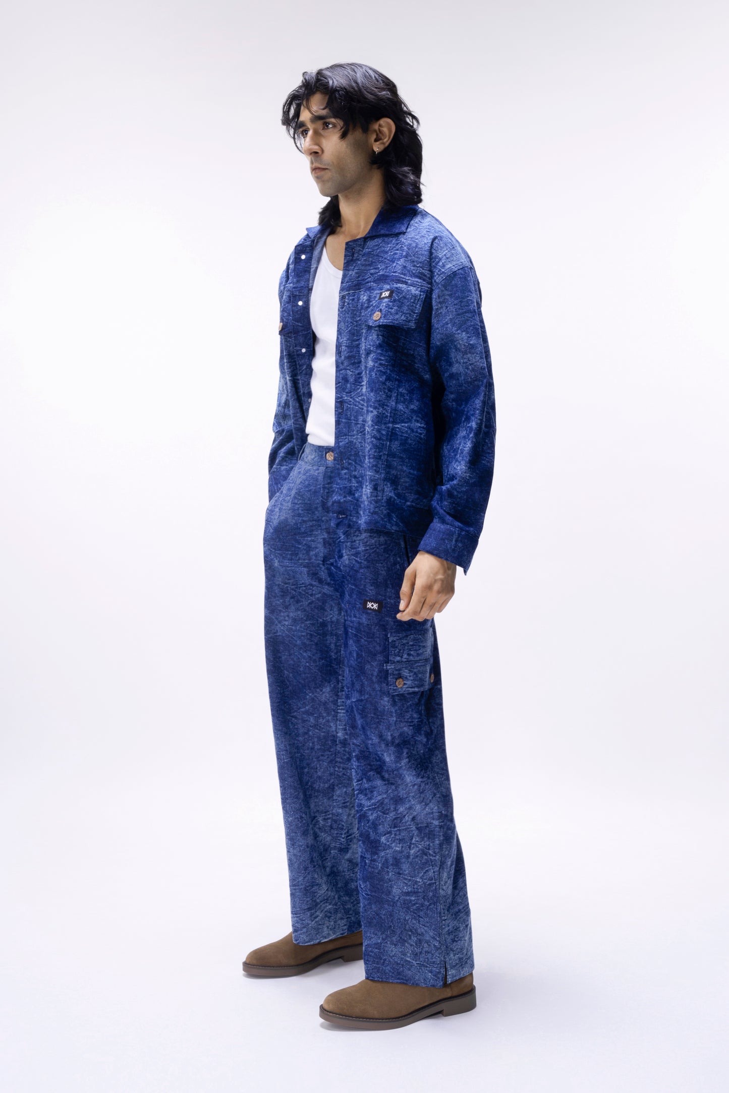 Crackle Denim Jacket