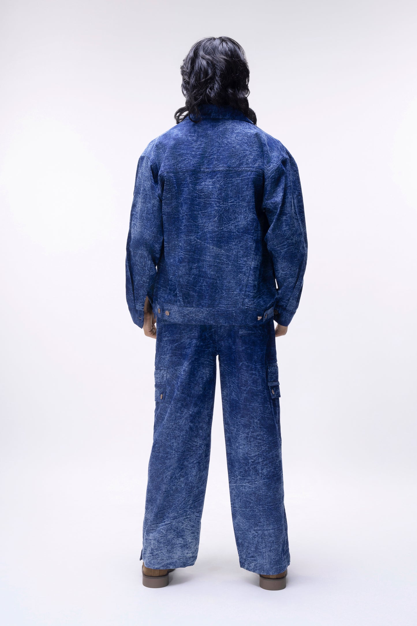 Crackle Denim Jacket