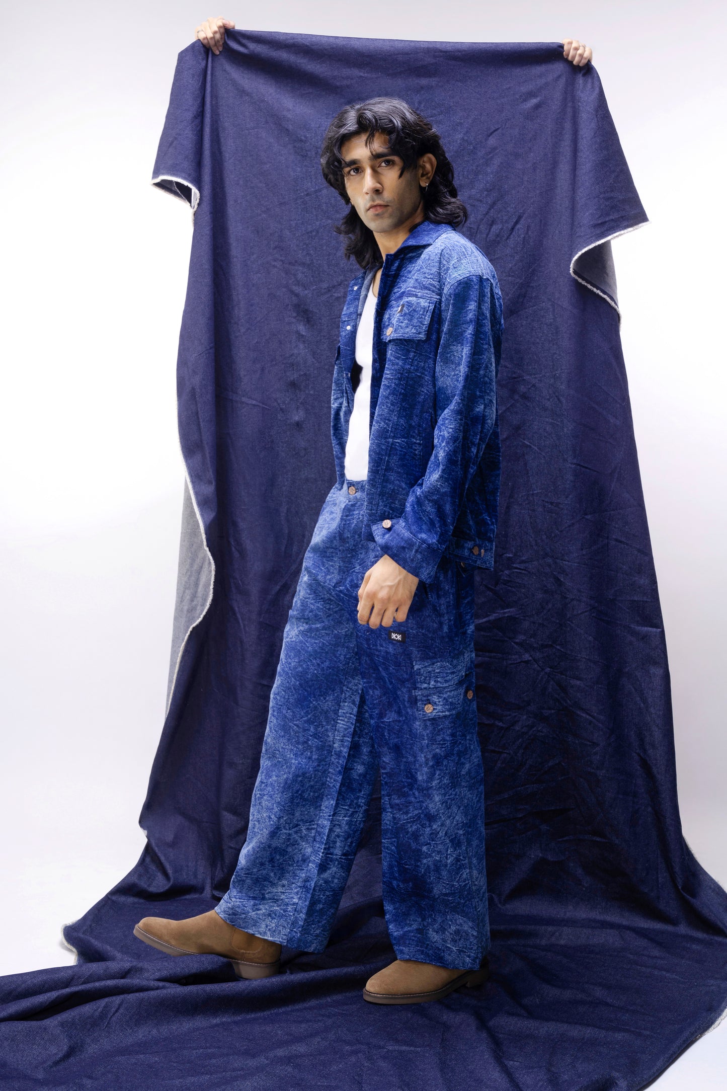 Crackle Denim Jacket