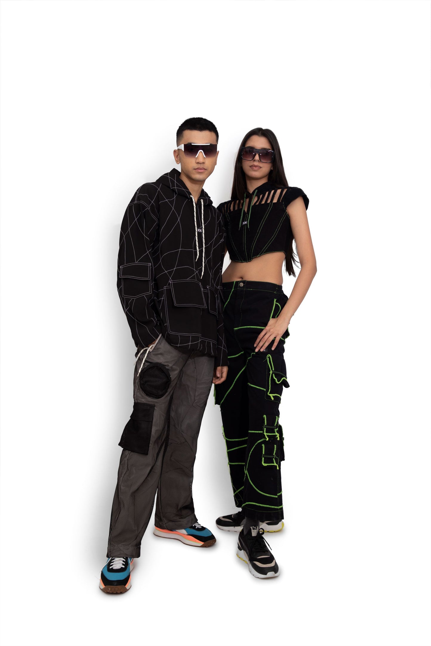 Black Sleepover Cargo Pants