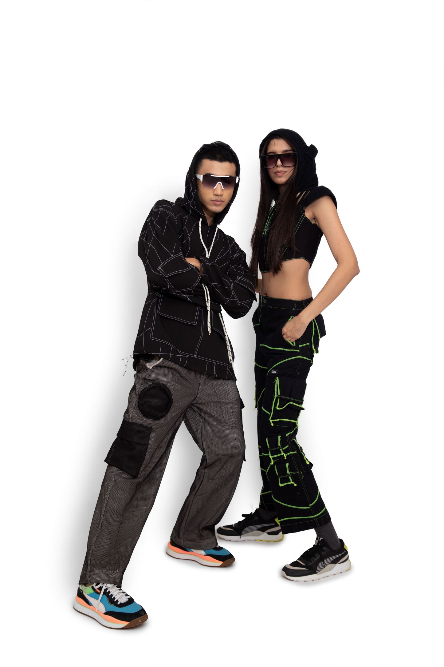 Black Sleepover Cargo Pants