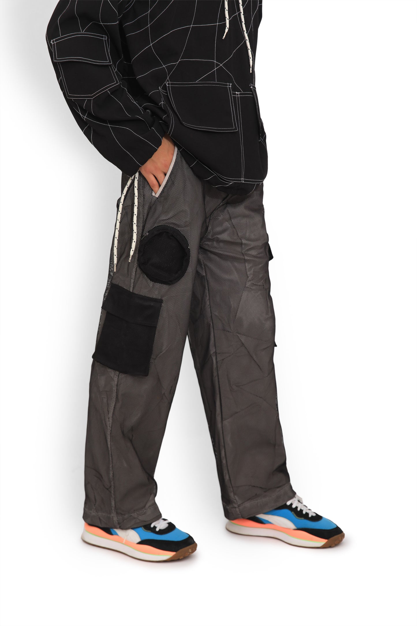 Black Sleepover Cargo Pants