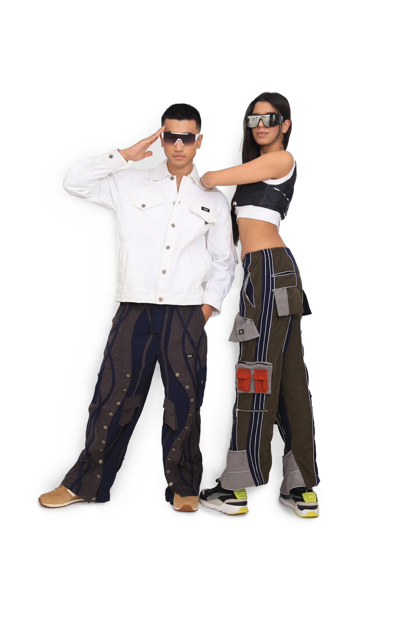 Grey Graphic Crop Top