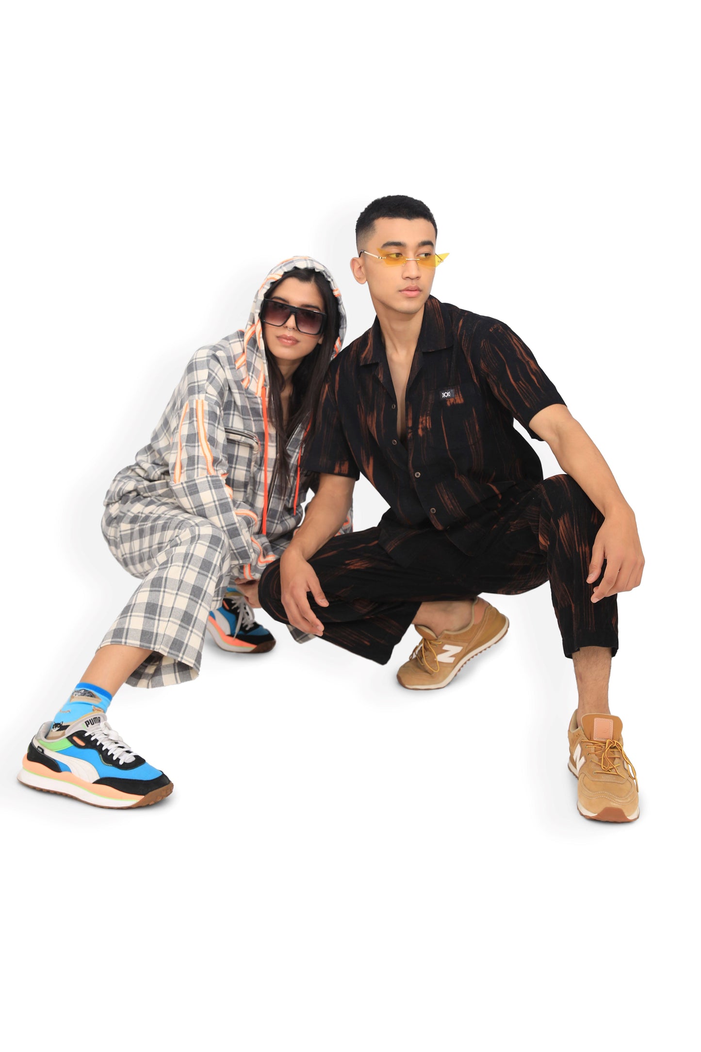 Chequered Track Pant