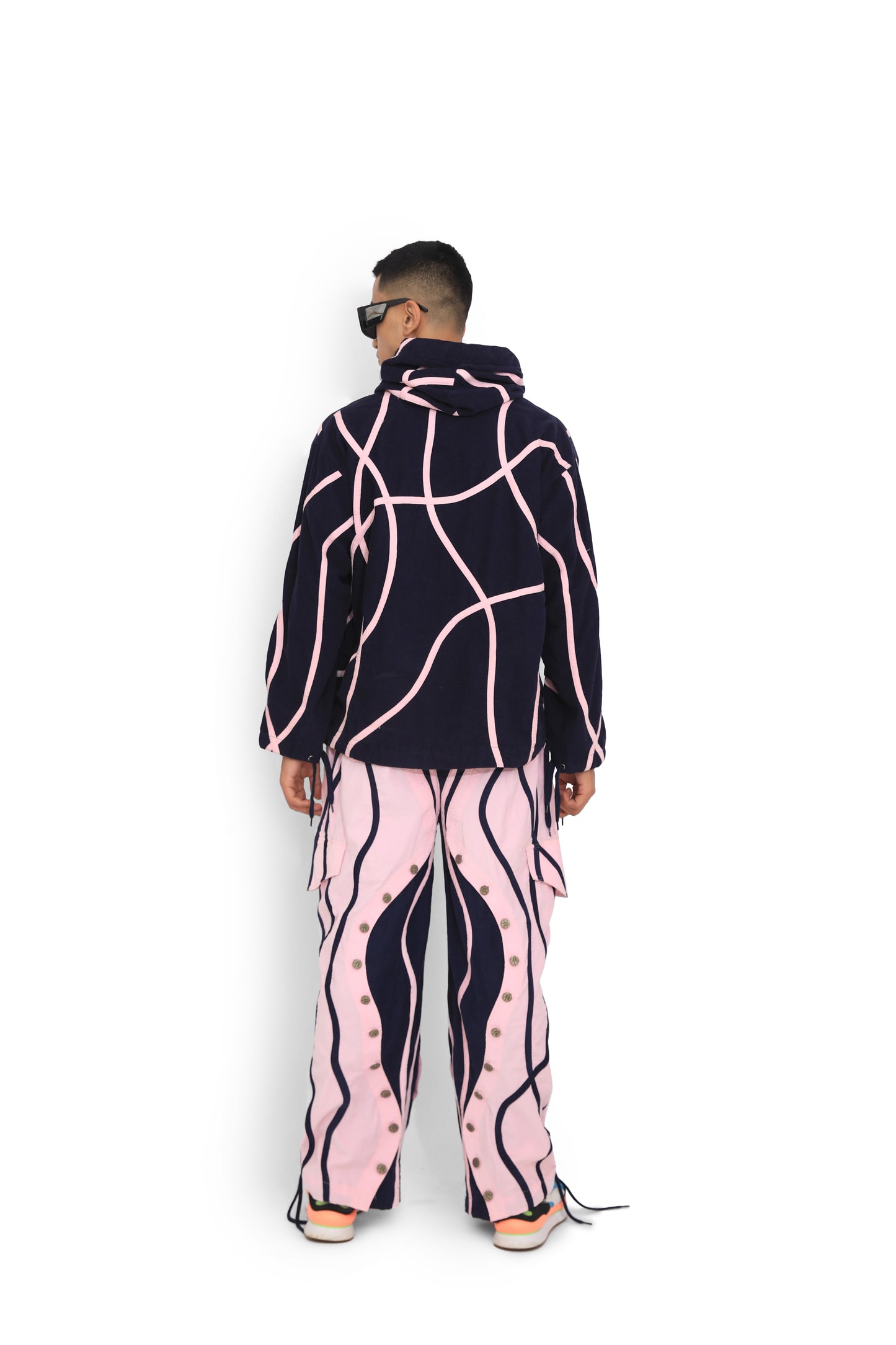 Contrast Overlap Pants