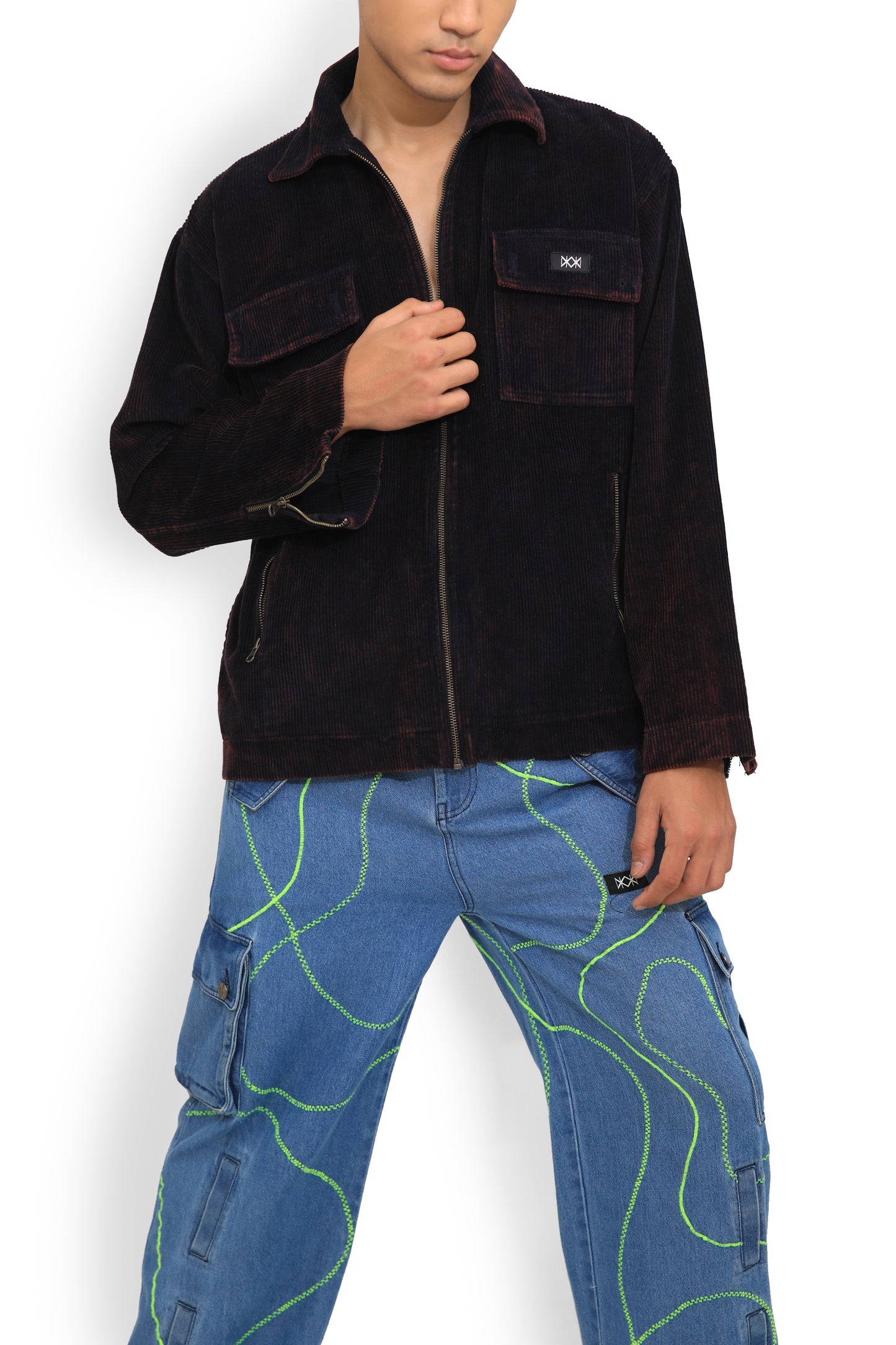 Washed Zipper Jacket