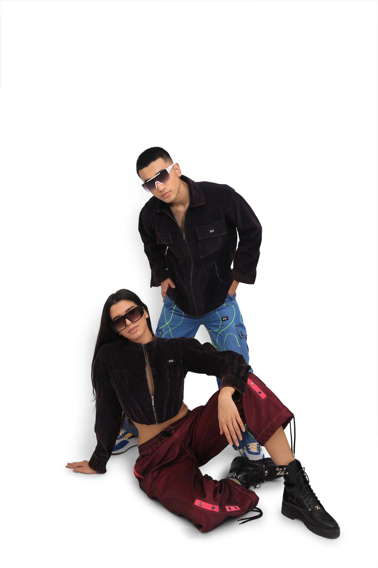 Pink Net Track Pants