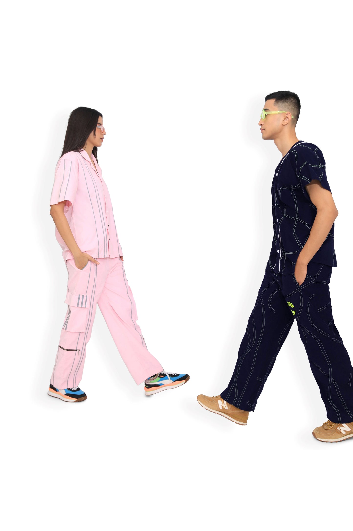 Pink Cuban Collar Shirt