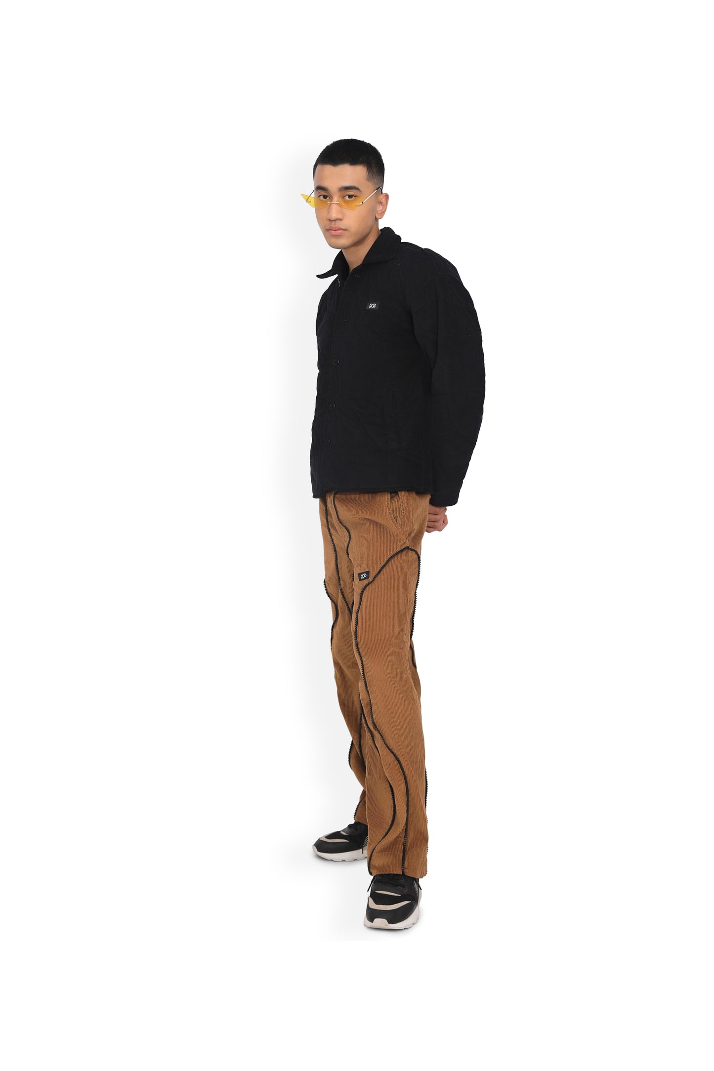 Brown Zip Detailed Track Pant