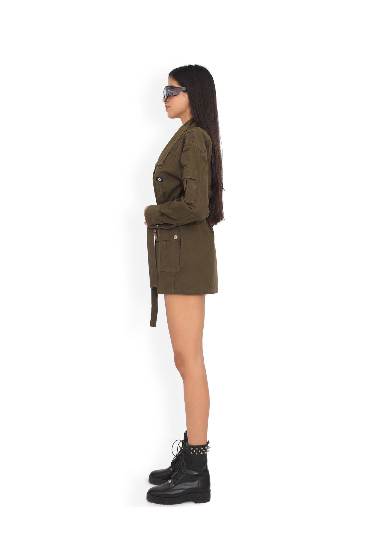 Olive Jacket Dress