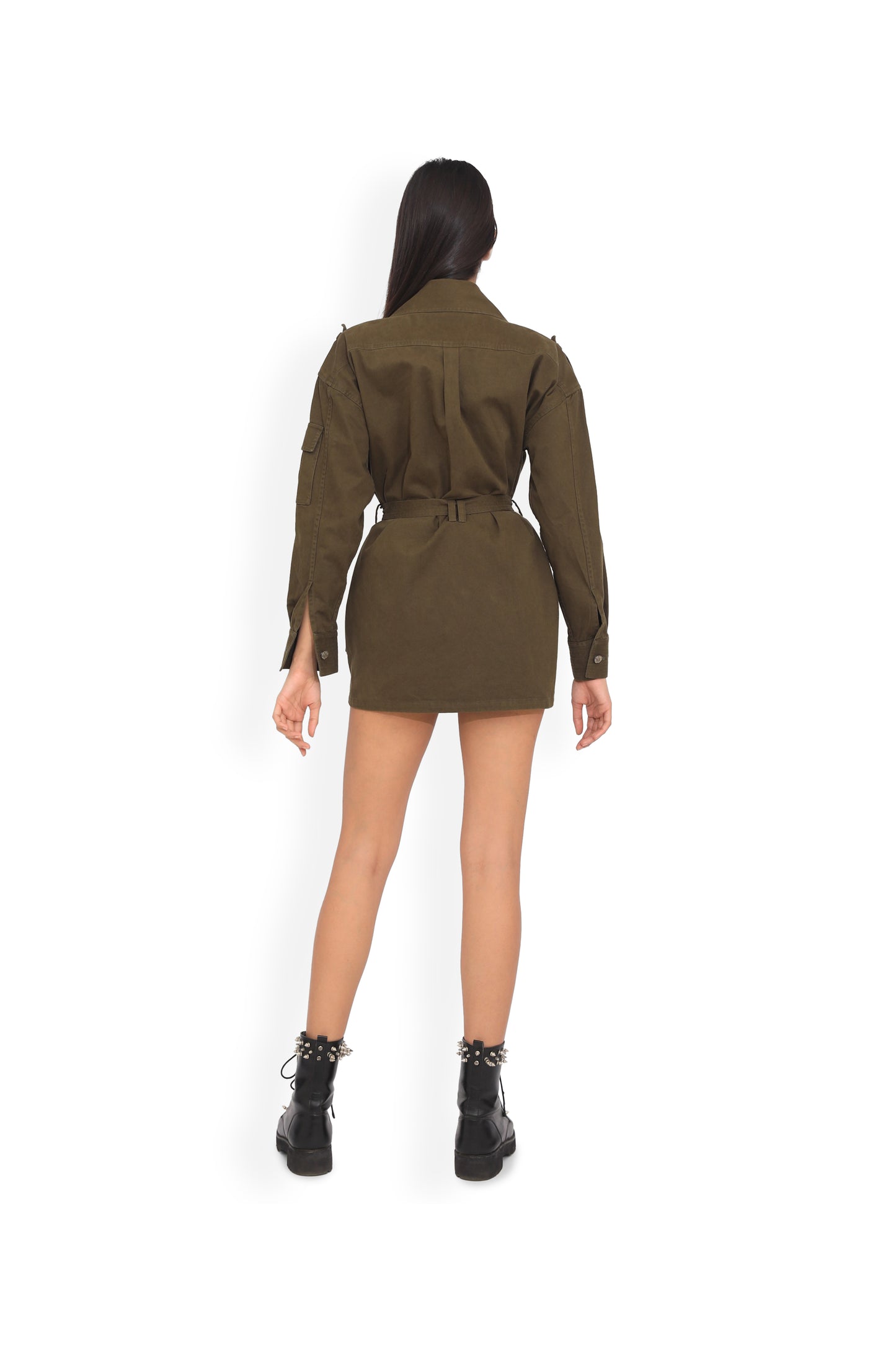 Olive Jacket Dress