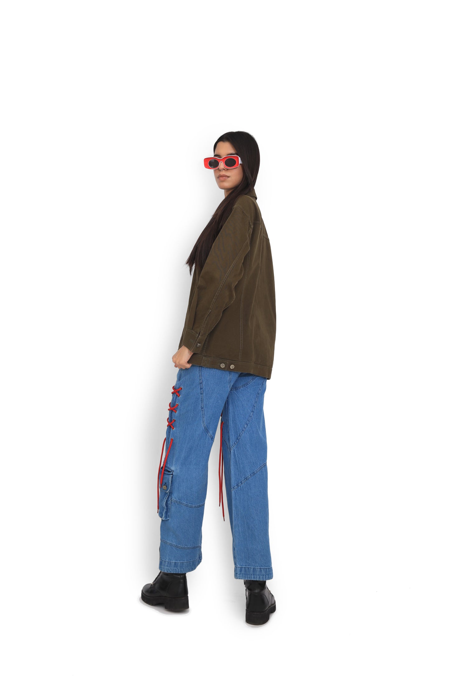 Olive Denim Jacket