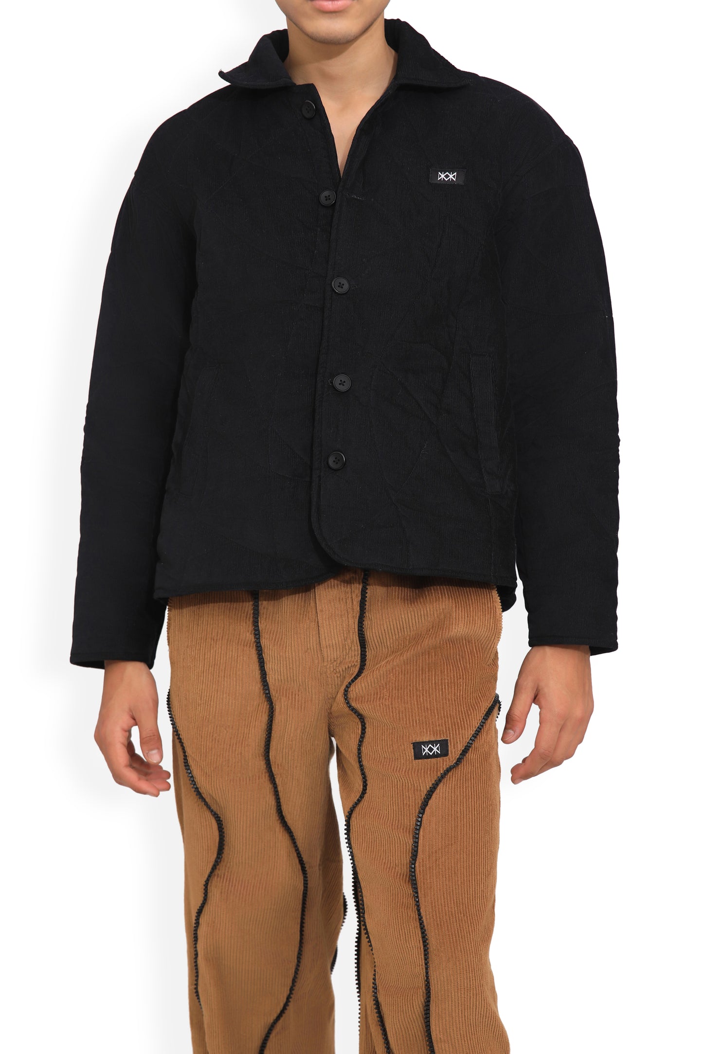 Black Quilted Shacket