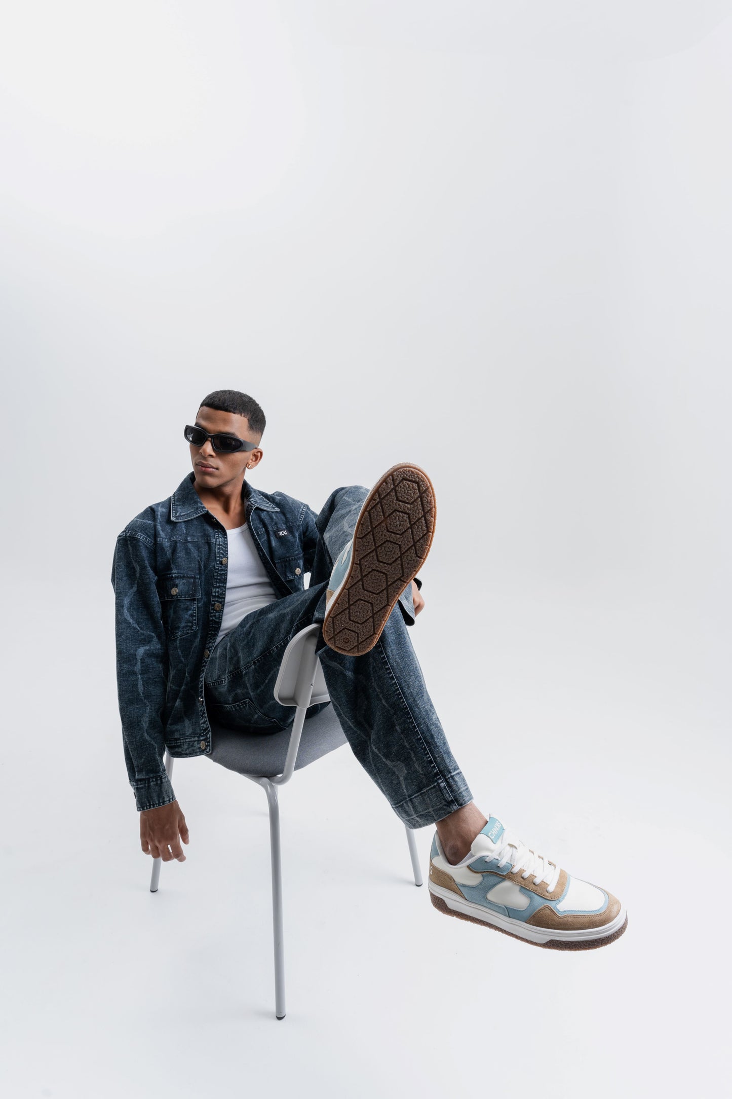 Hand textured Hemp Denim Jacket