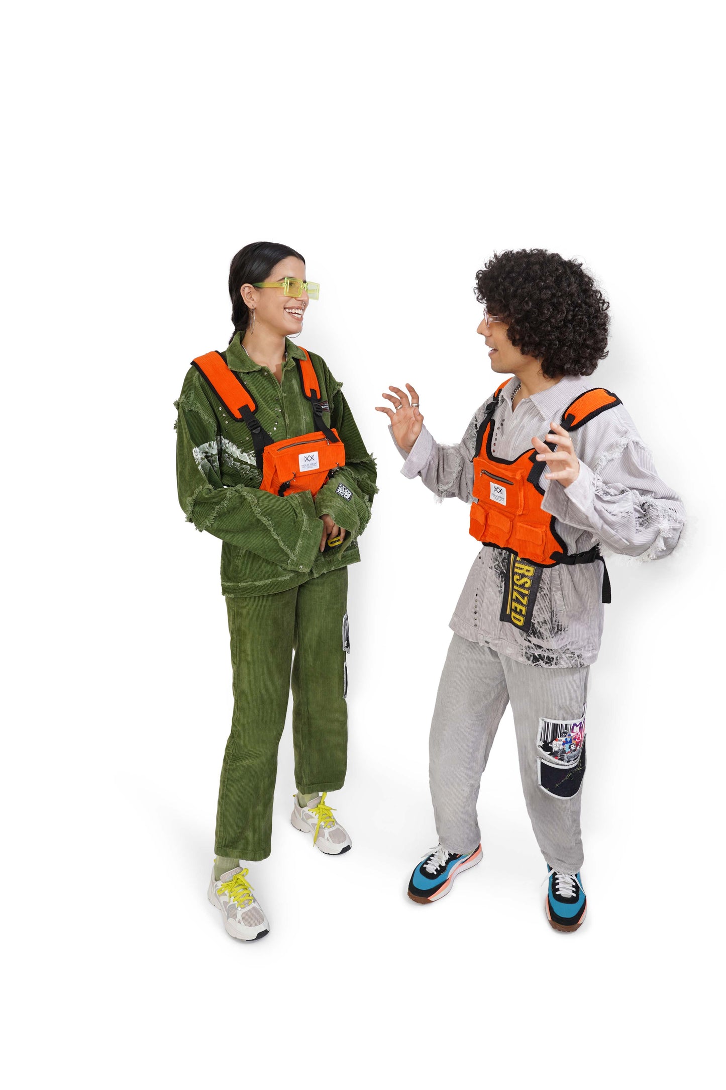 Campfire Orange Structured Chest Bag