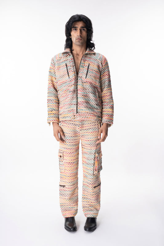 Multi Colour Bomber Jacket