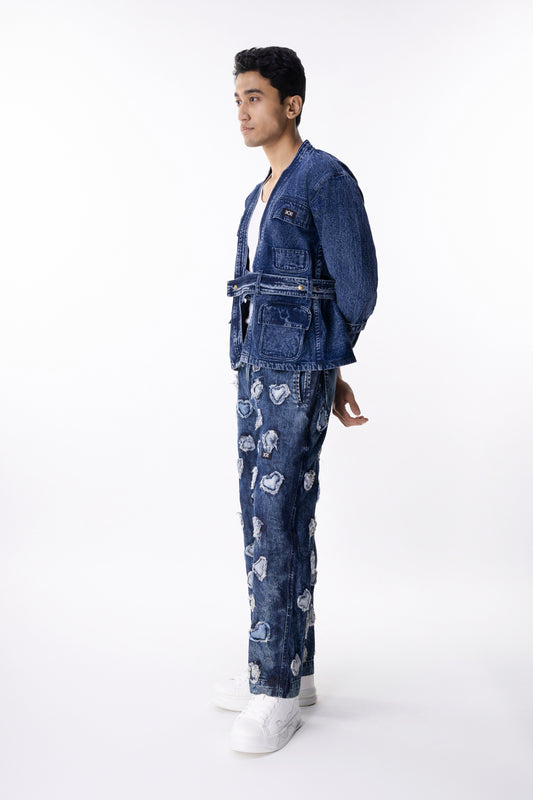 Denim Hearts Pants