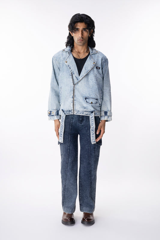 Denim Biker Jacket