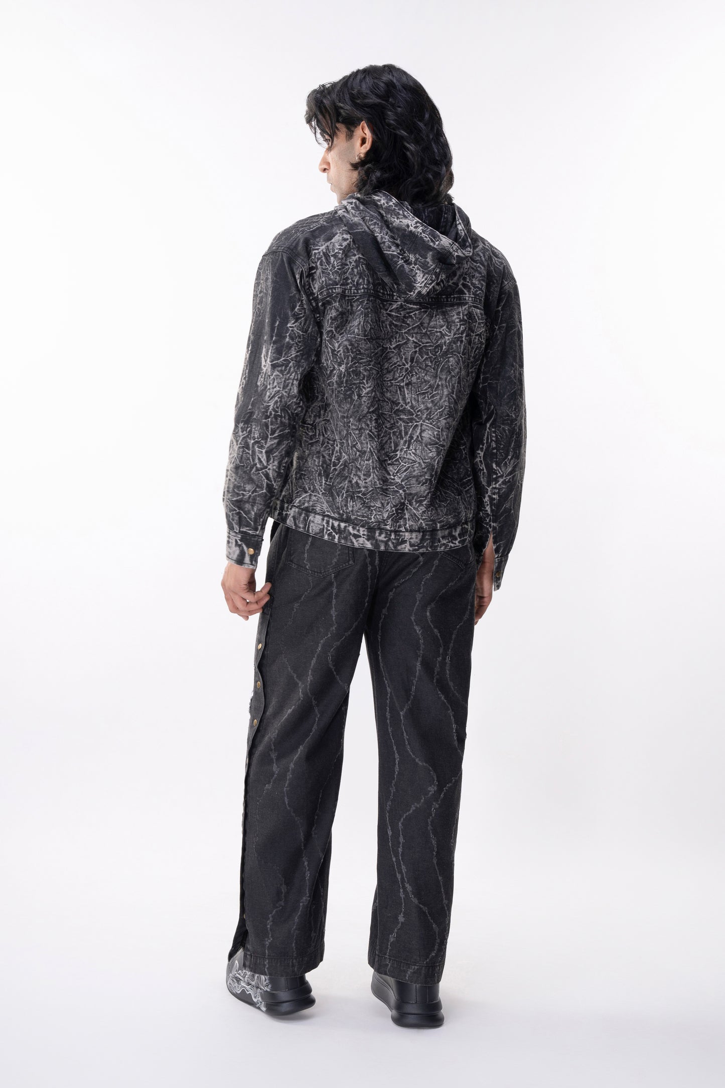 Crackle Denim Jacket