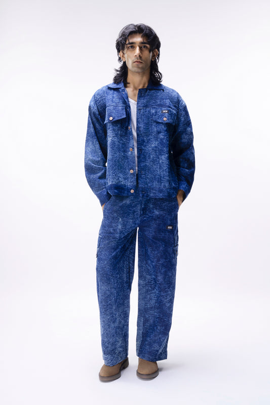 Crackle Denim Jacket