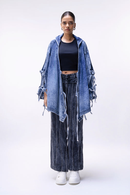 Denim Wrap Jacket