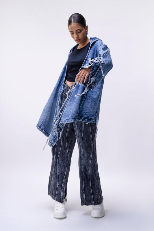 Reflective Denim Pants