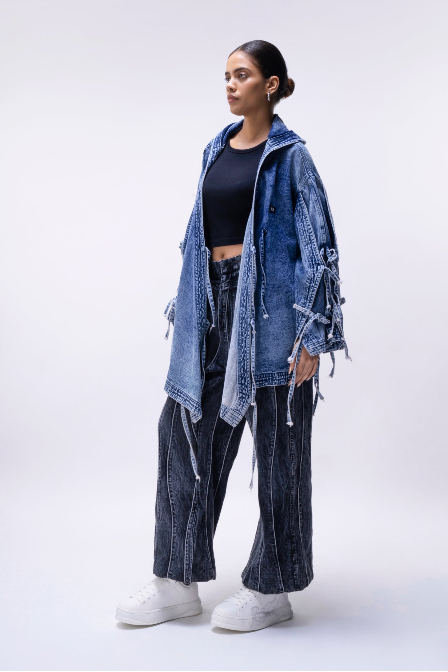 Reflective Denim Pants