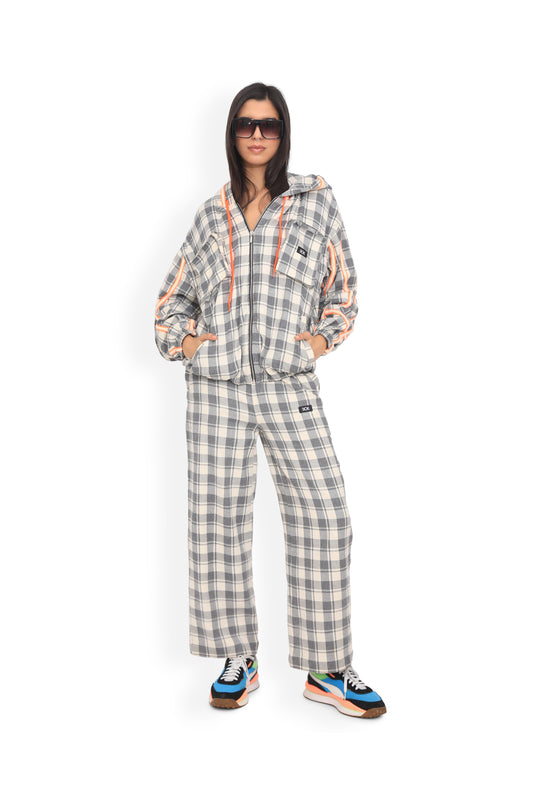 Chequered Track Pant