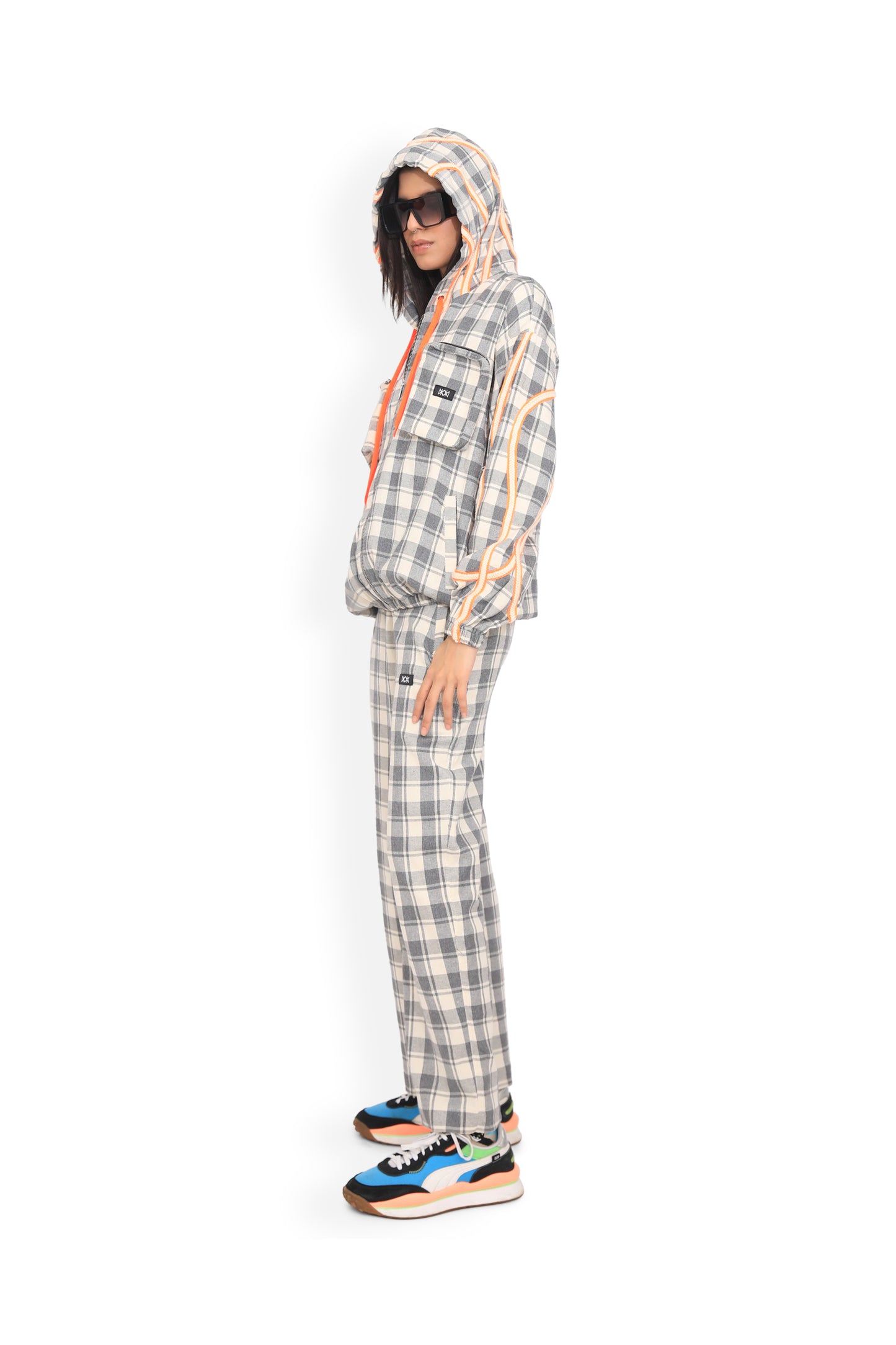 Chequered Hoodie Jacket