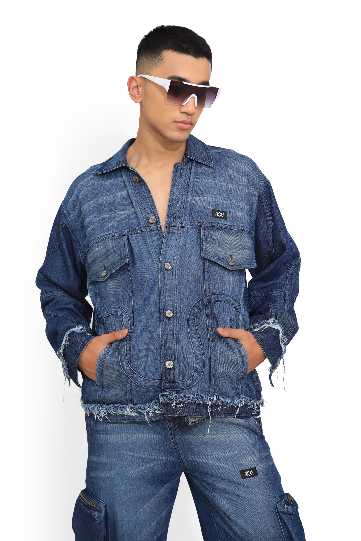 Skull Blue Denim Jacket