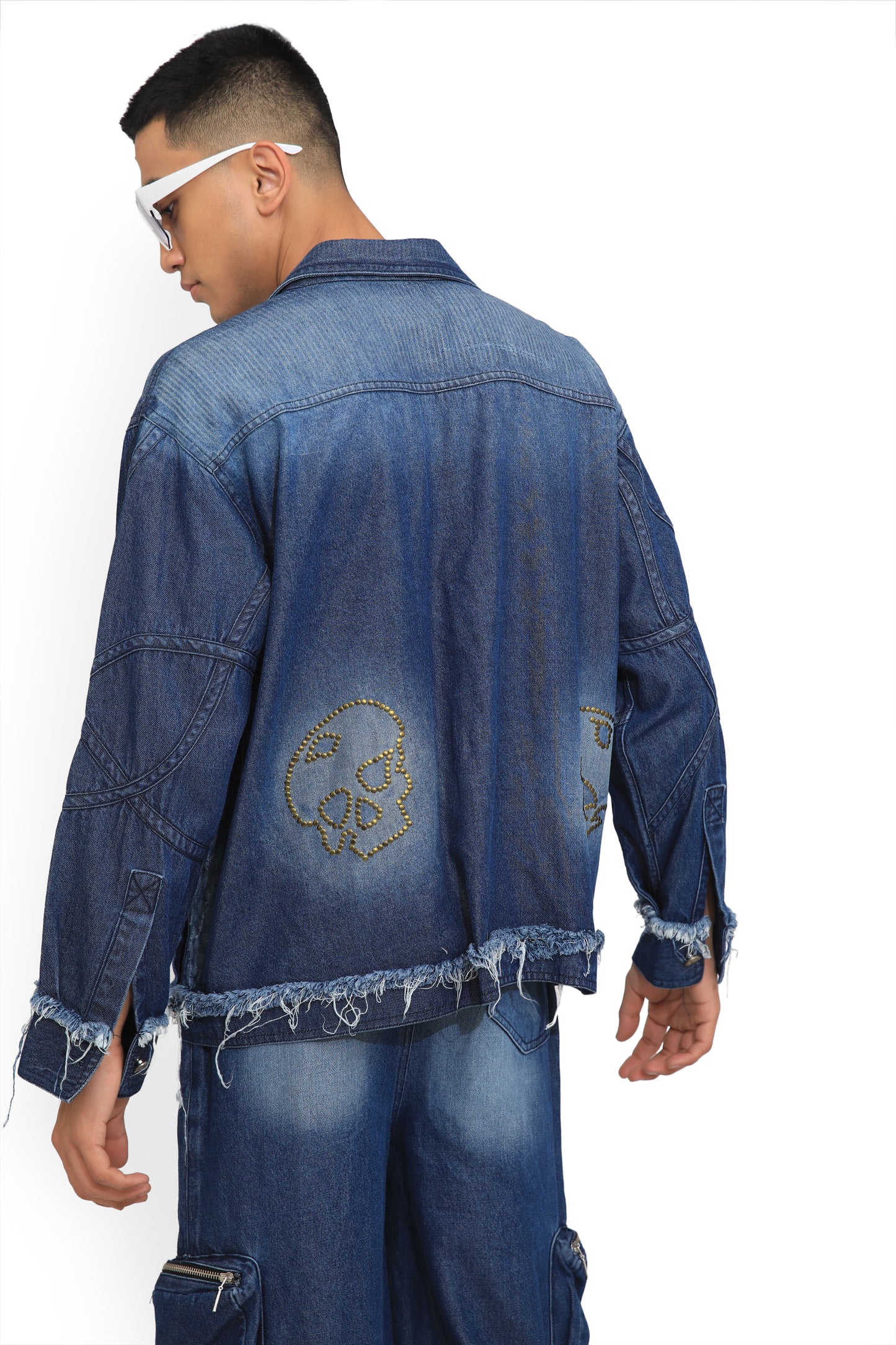 Skull Blue Denim Jacket