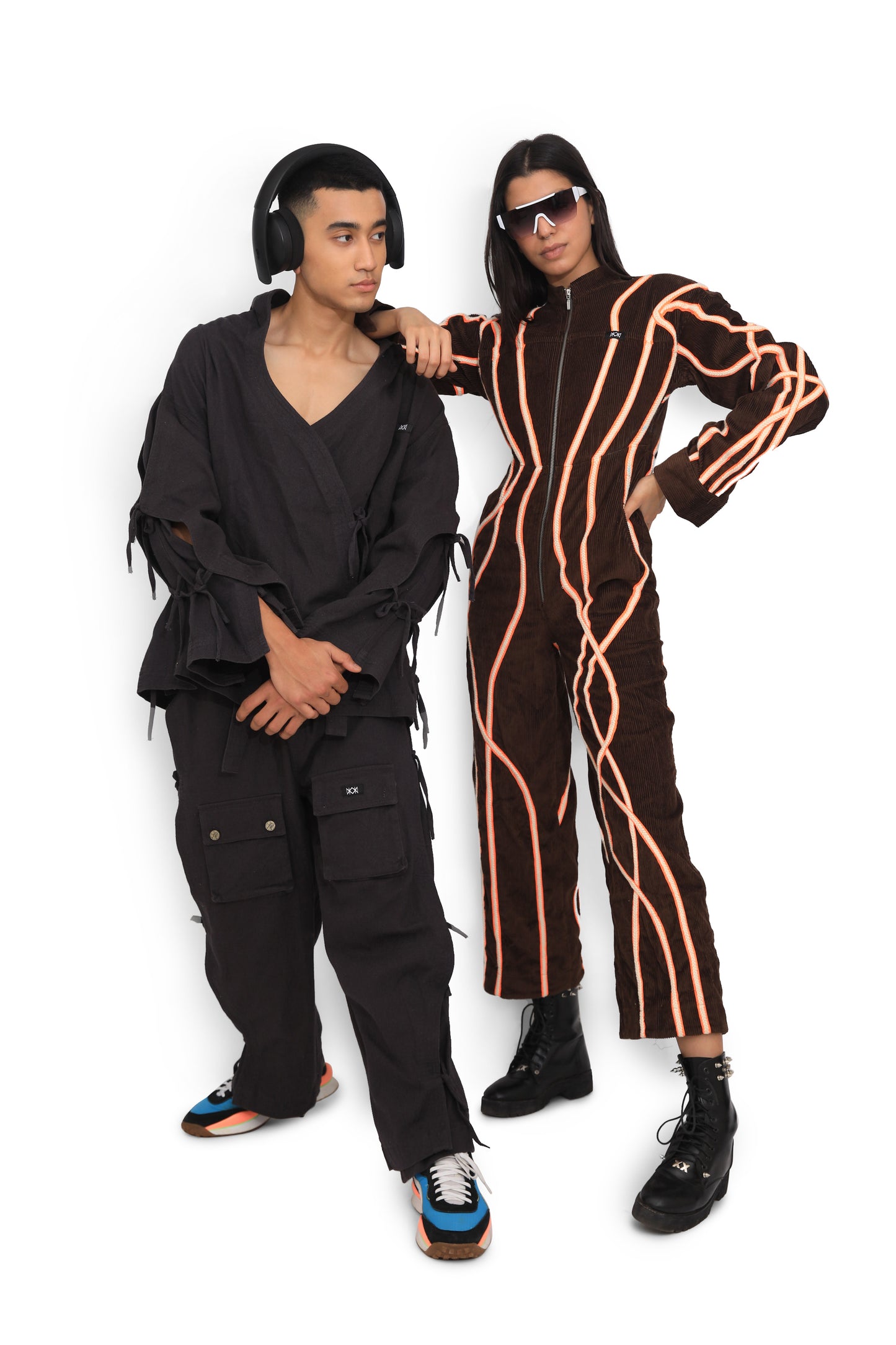 Brown Map Jumpsuit
