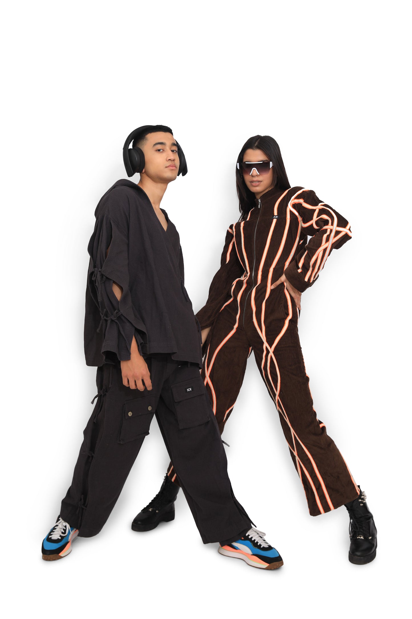 Brown Map Jumpsuit