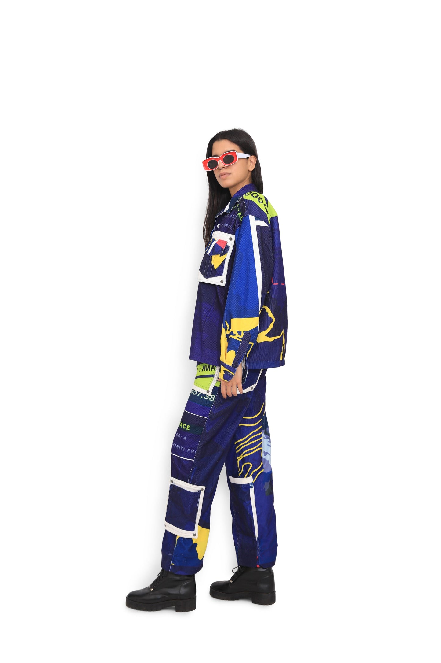 Printed Cargo Pants