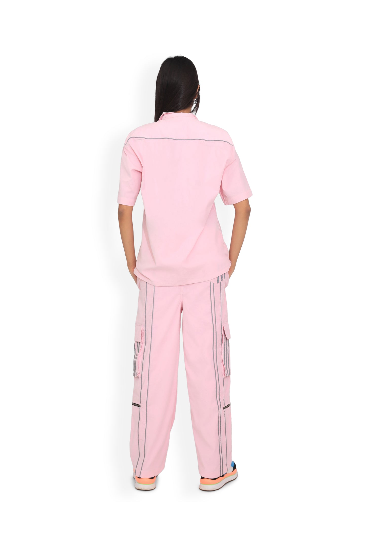 Pink Cuban Collar Shirt