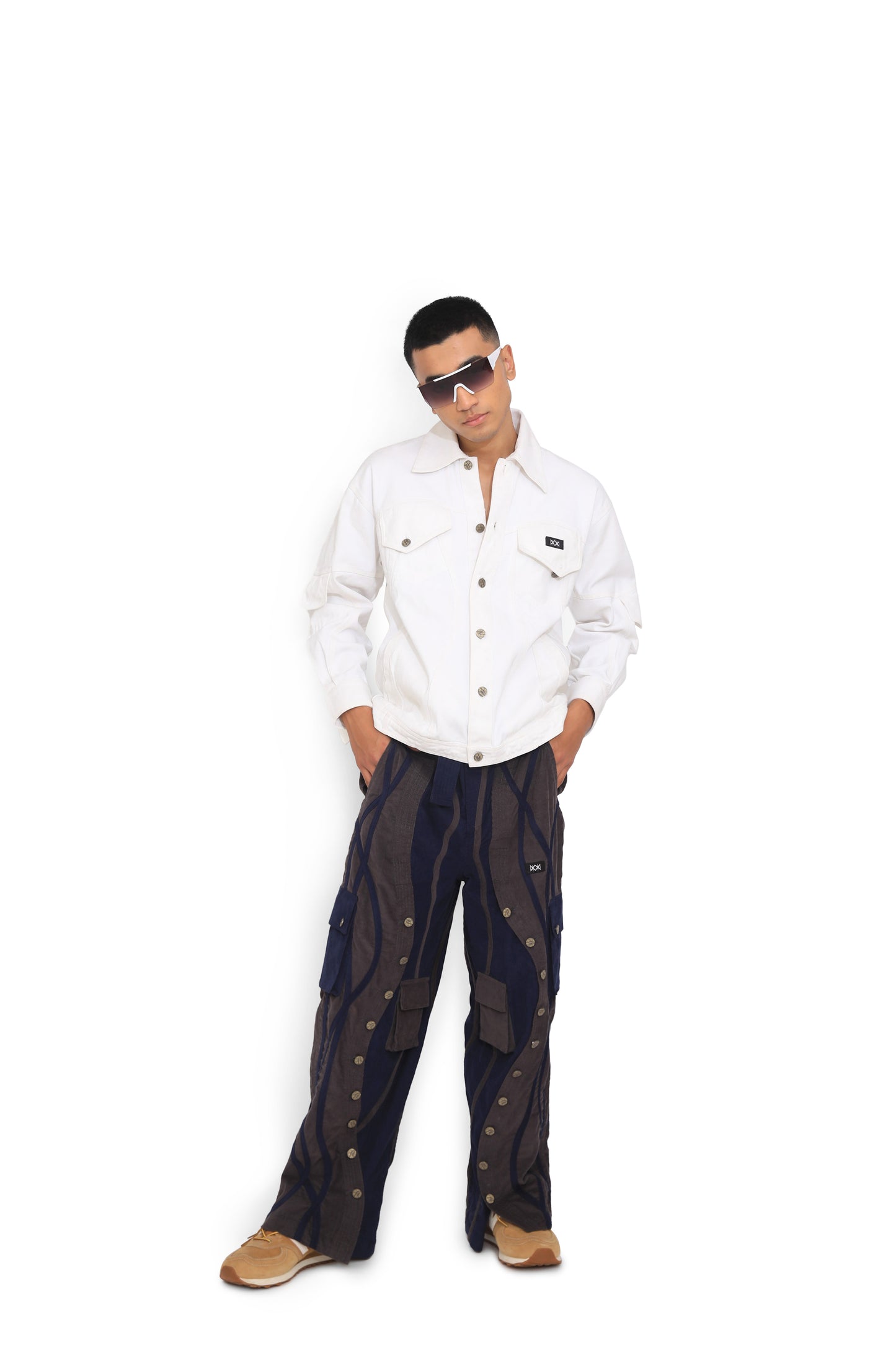 White Symmetry Denim Jacket