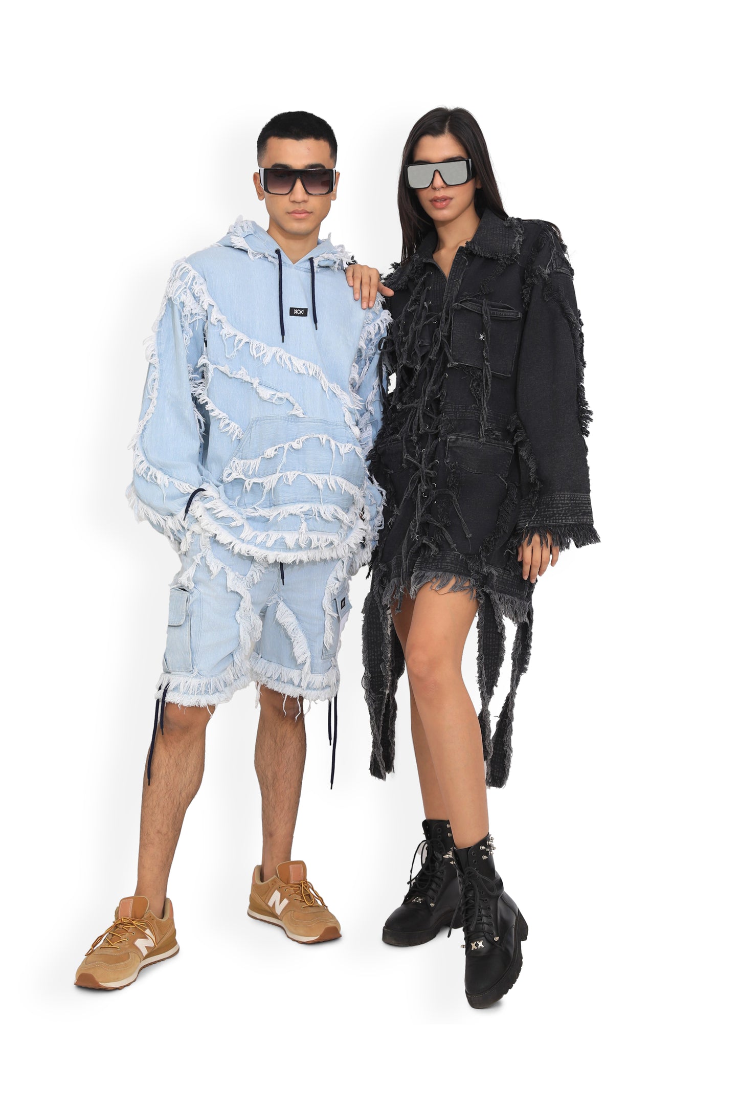 Black Long Distressed Jacket