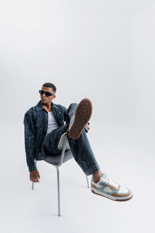 Hand textured Hemp Denim Jacket