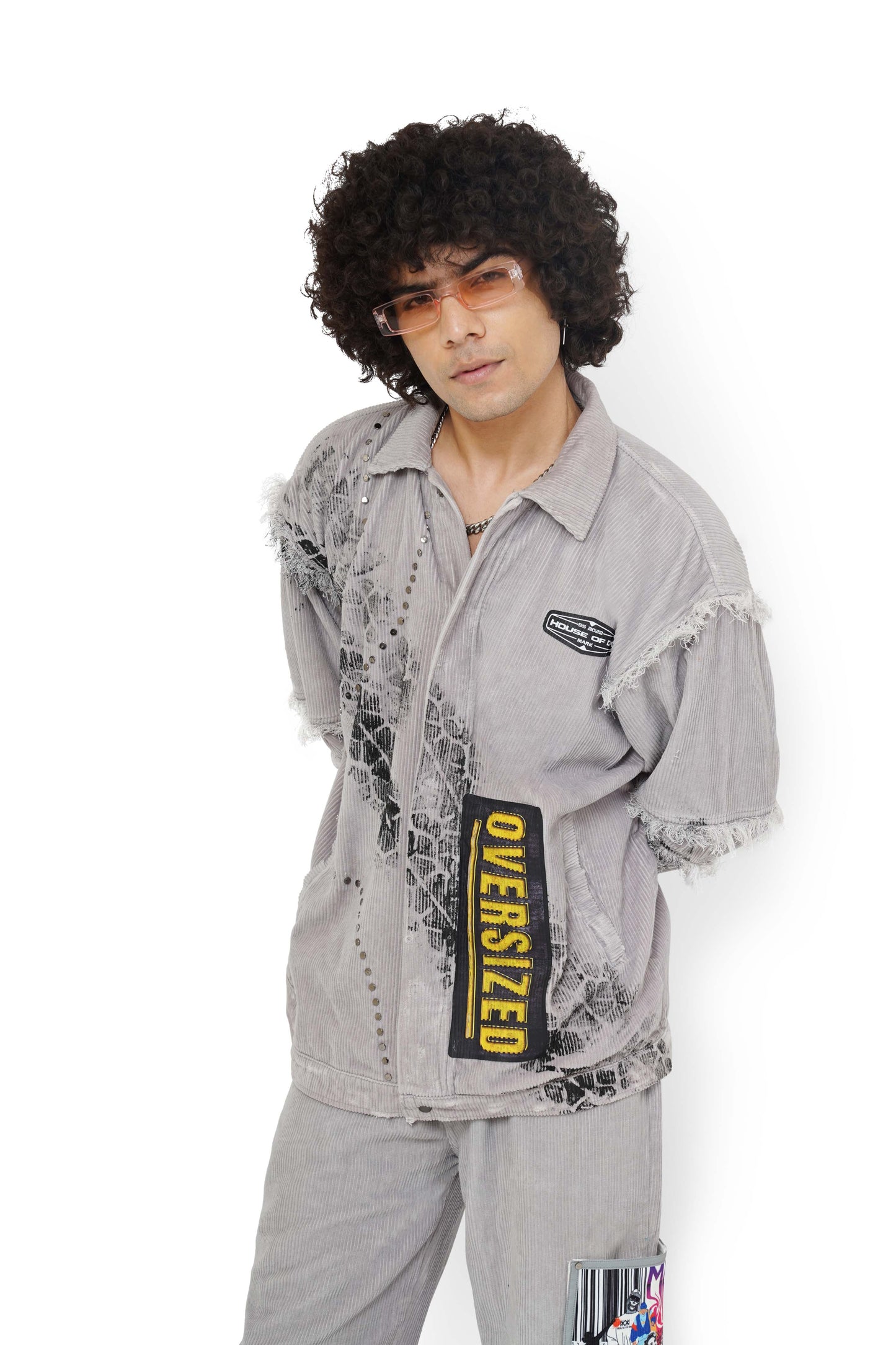 Smokey Grey Met An Accident Jacket & Pants Set